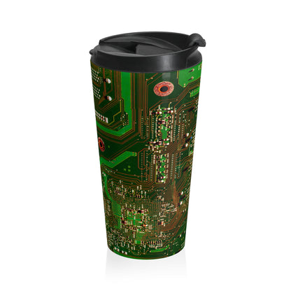 Tech Circuit Mug – 15oz Stainless Steel Travel Cup