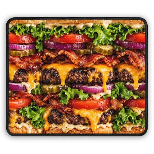 Bacon Cheeseburger Overload Mouse Pad