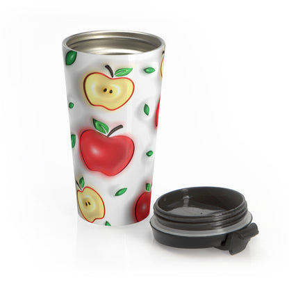 Apple A Day Red Apple Stainless Steel Travel Mug