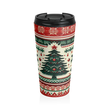 Cozy Christmas Knit Travel Mug