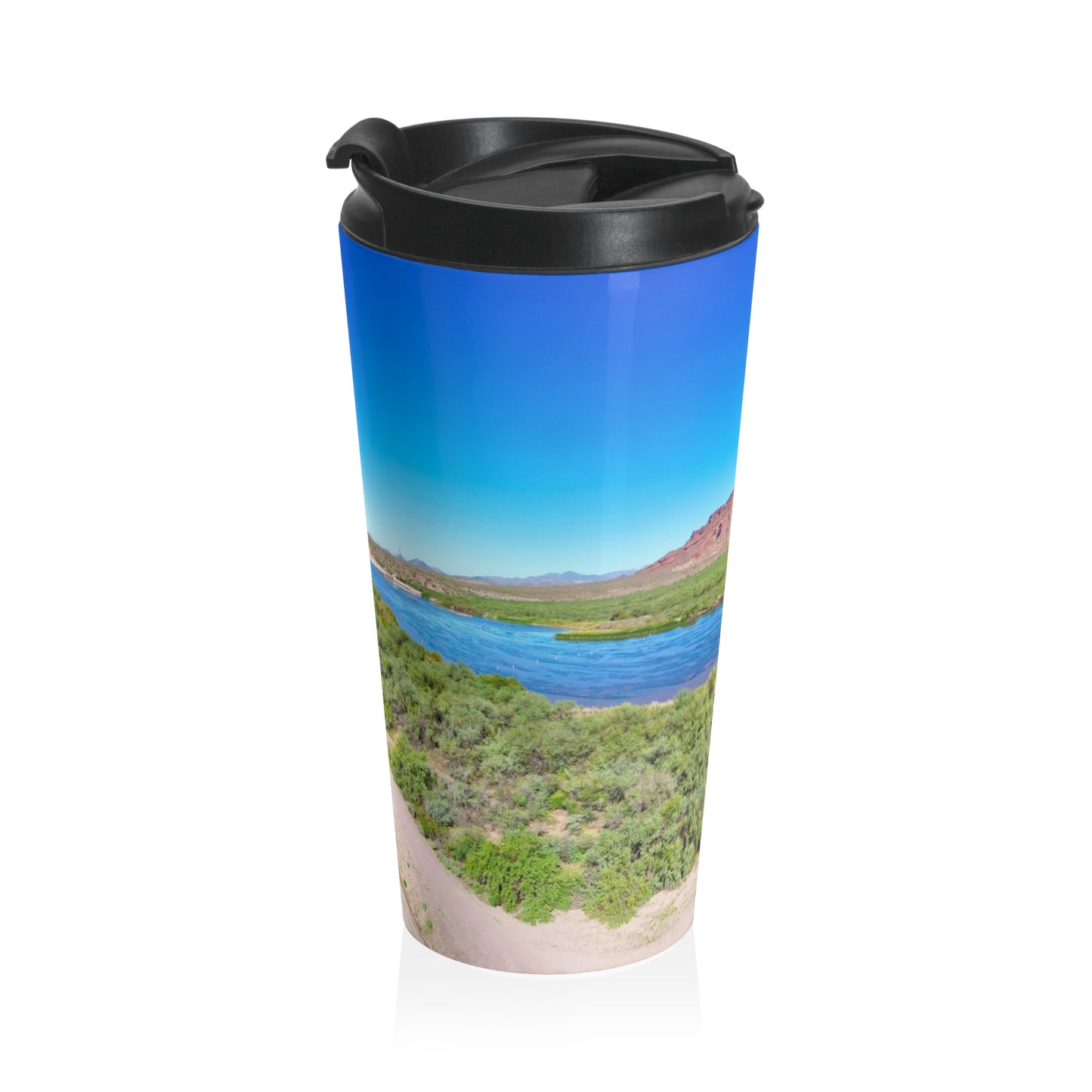 Arizona Desert River View Travel Mug