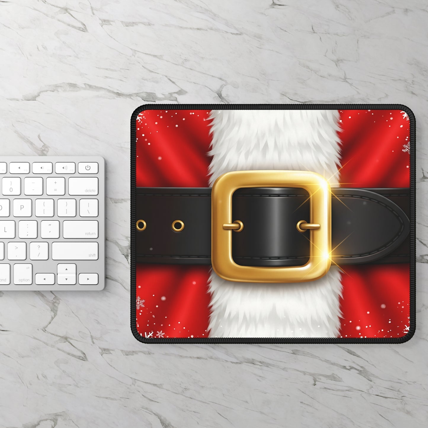 Santa Suit Belt Mouse Pad