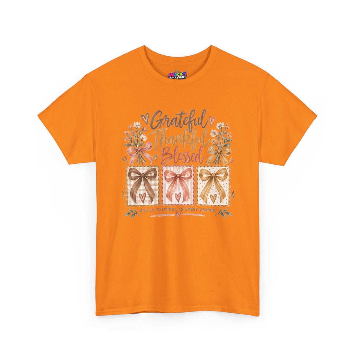 Grateful Thankful Blessed Christian T-Shirt