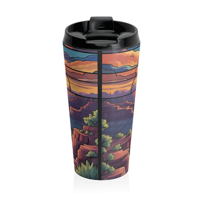 Southwest Sunset Mug – 15oz Stainless Steel Travel Cup