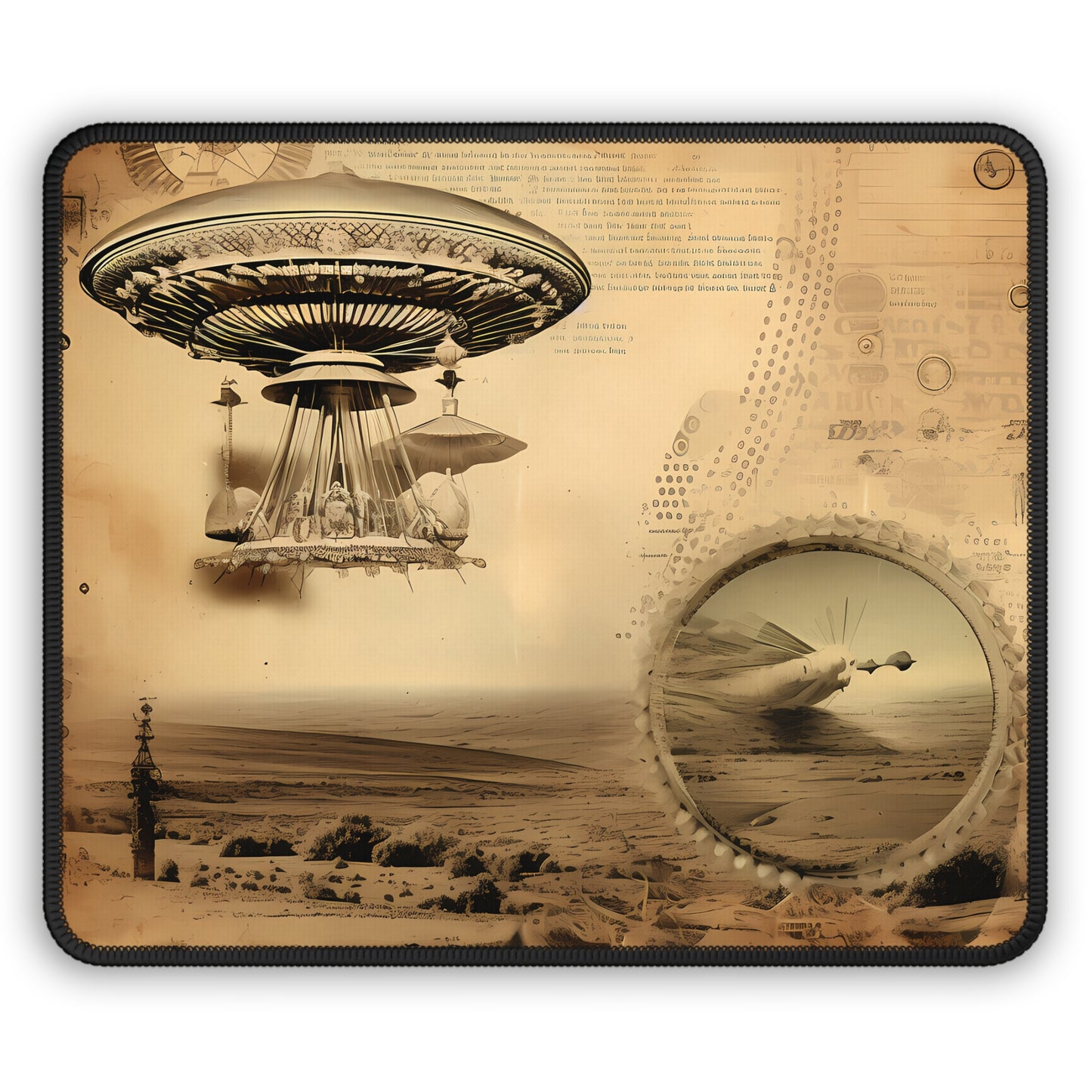 Vintage UFO Investigation Mouse Pad