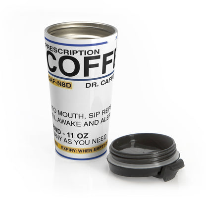 Prescription Coffee Stainless Steel Travel Mug