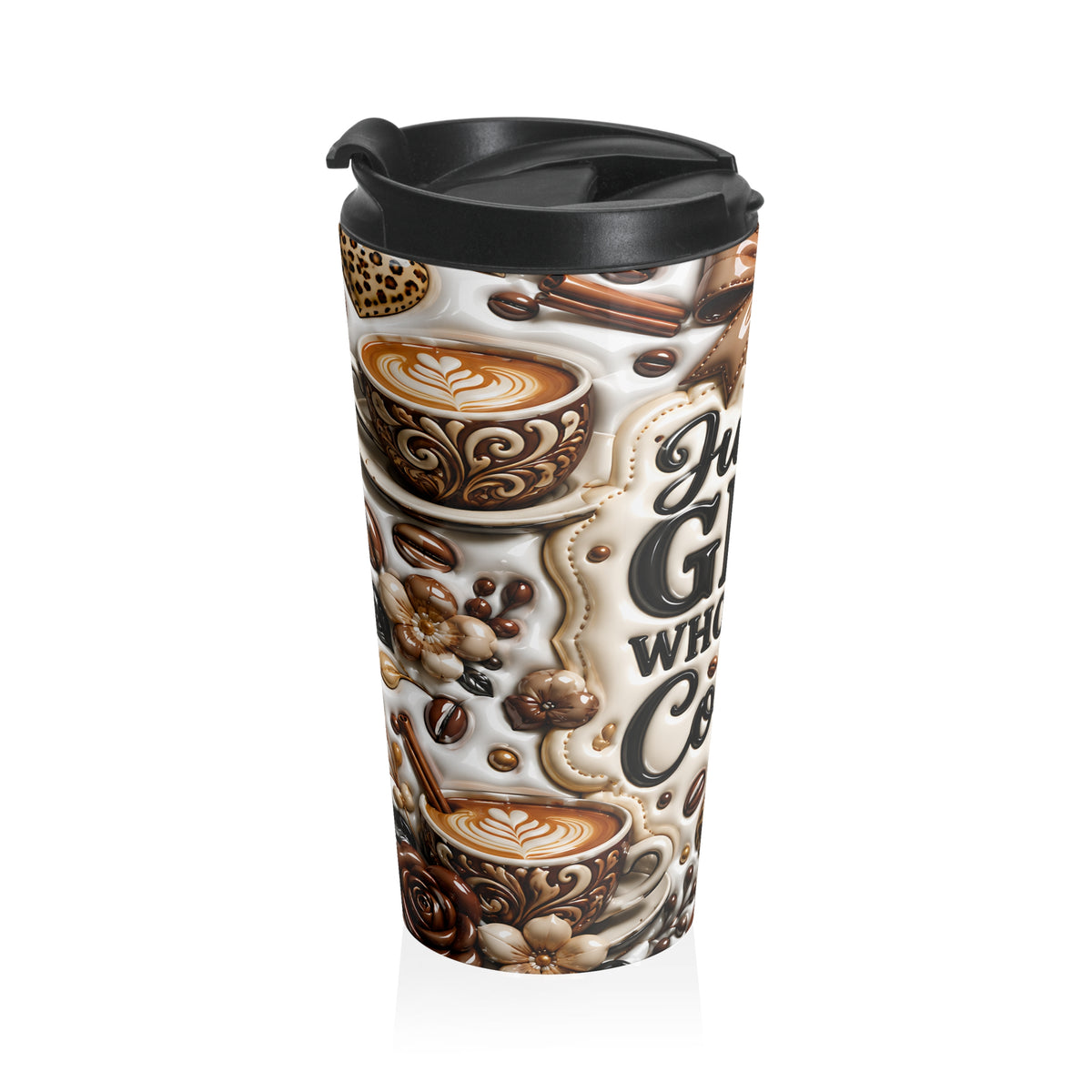 Just a Girl Who Loves Coffee Stainless Steel Travel Mug