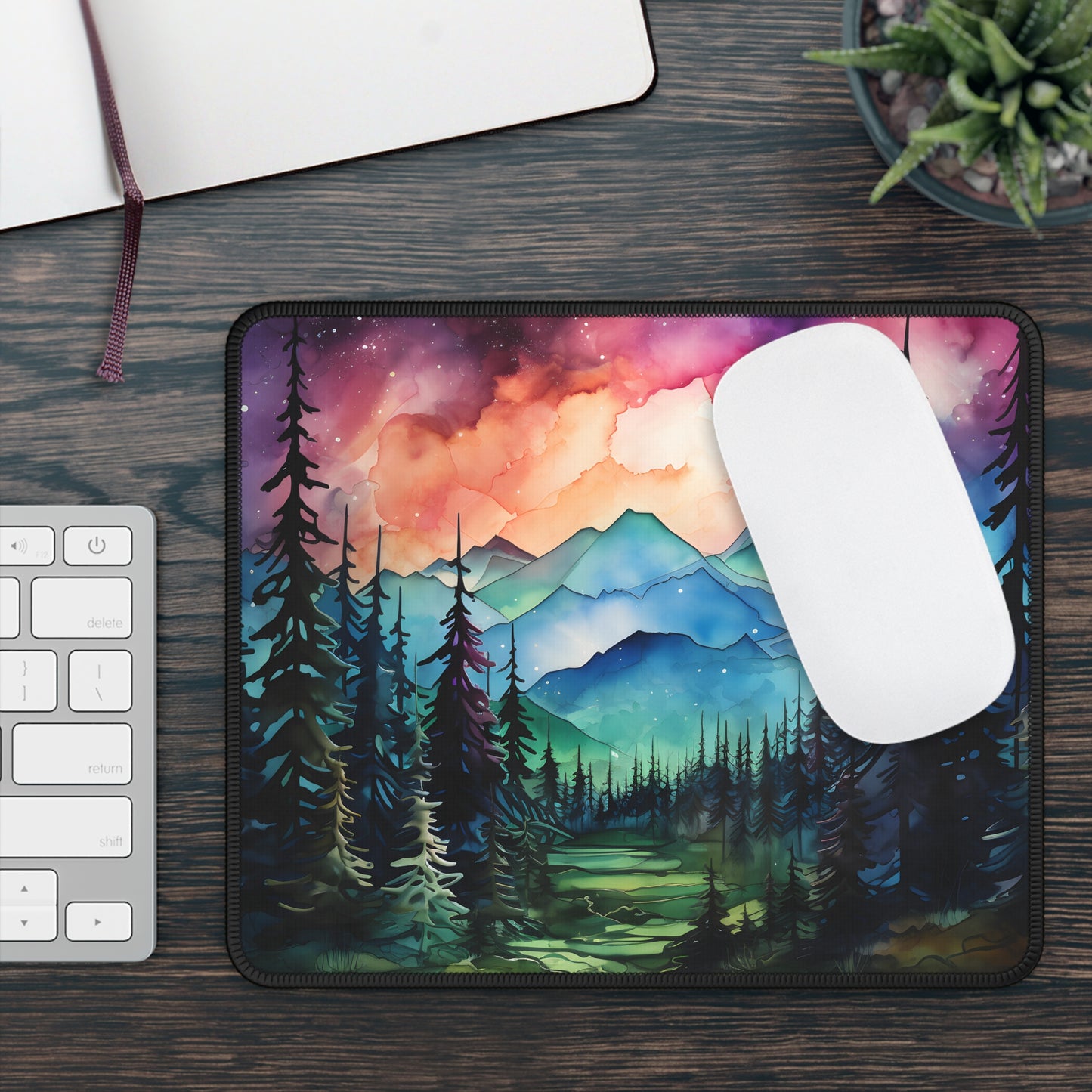 Mystic Mountain Forest Mouse Pad