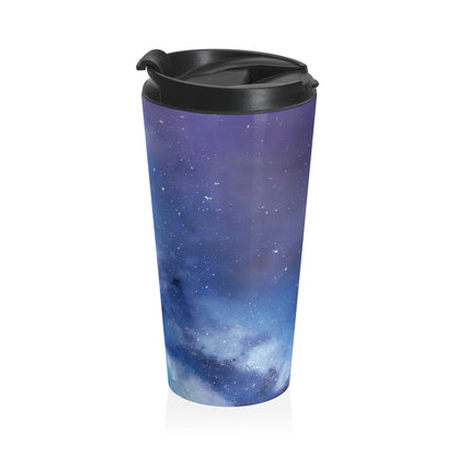 Midnight Galaxy Stainless Steel Travel Mug – 15oz
