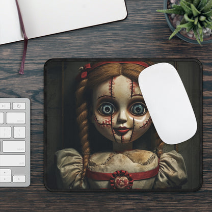 Porcelain Stitch Doll Mouse Pad