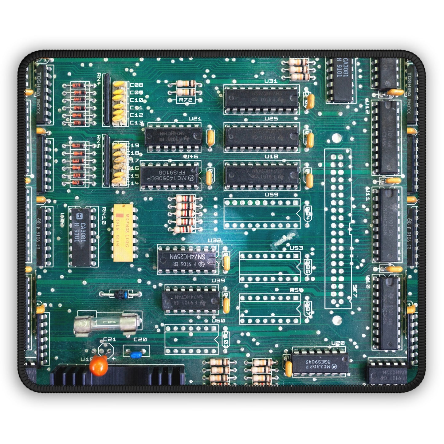 Retro Circuit Board Mouse Pad