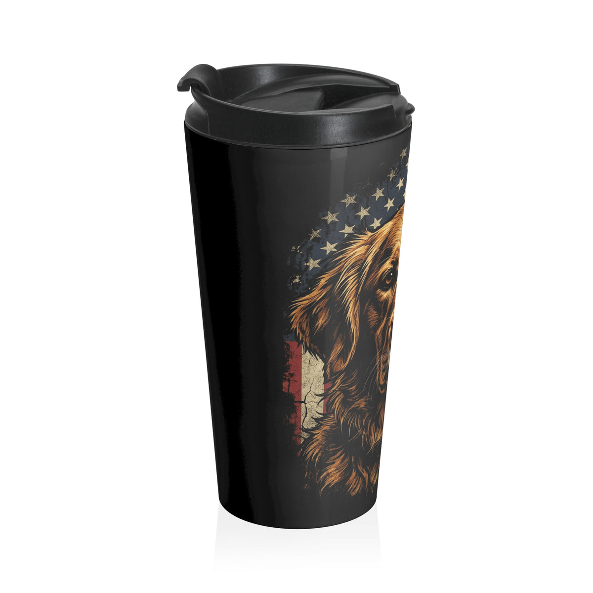 American Golden Retriever Stainless Steel Travel Mug
