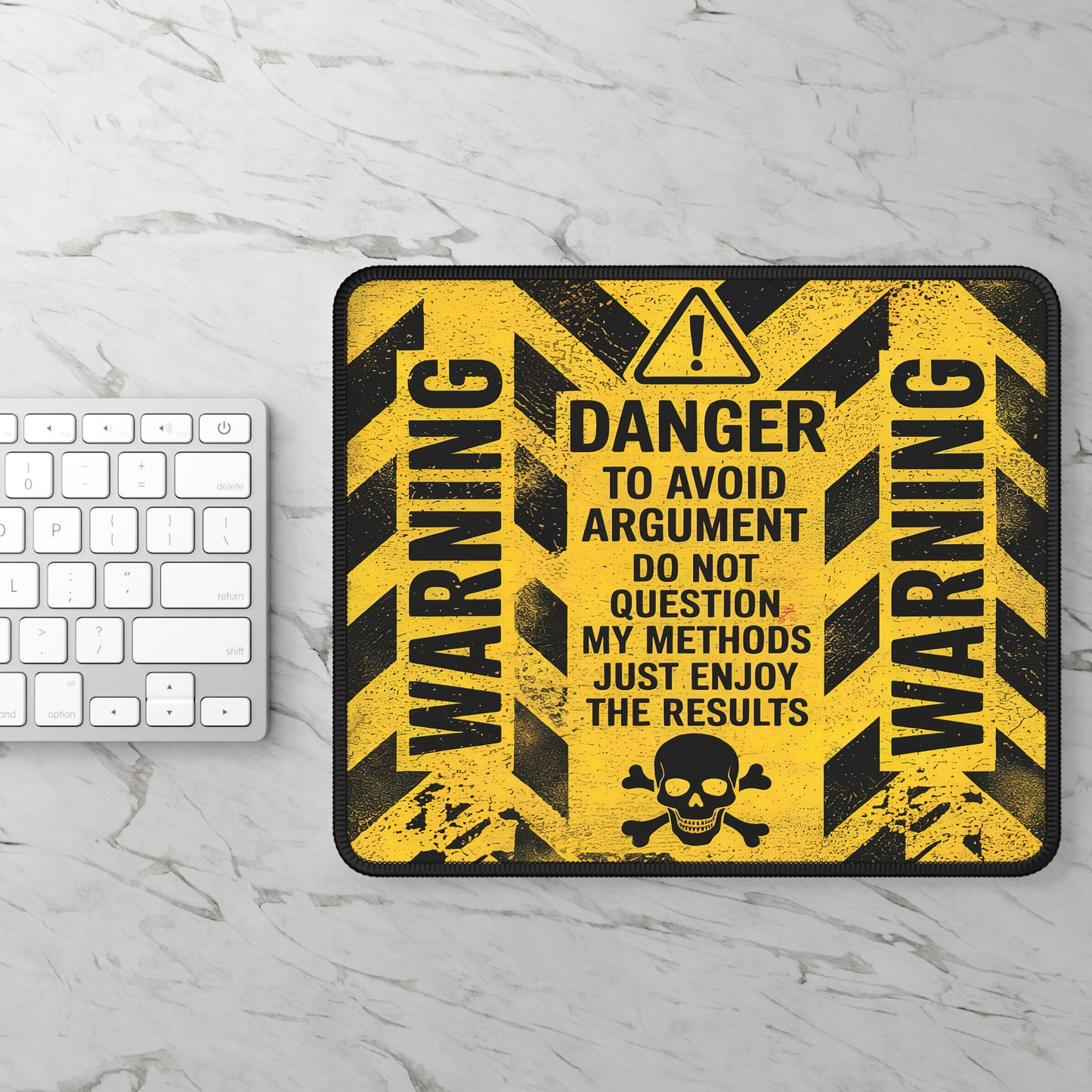 Warning: To Avoid Argument Mouse Pad