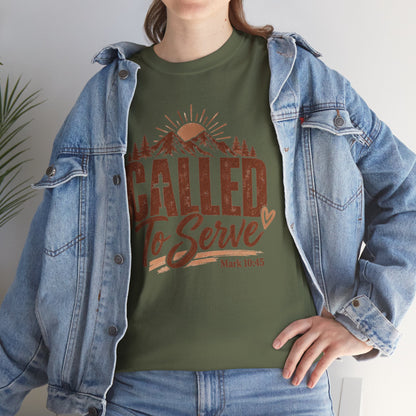 Called to Serve Mark 10:45 Christian T-Shirt
