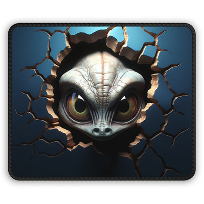 Alien Breaking Through the Wall Mouse Pad