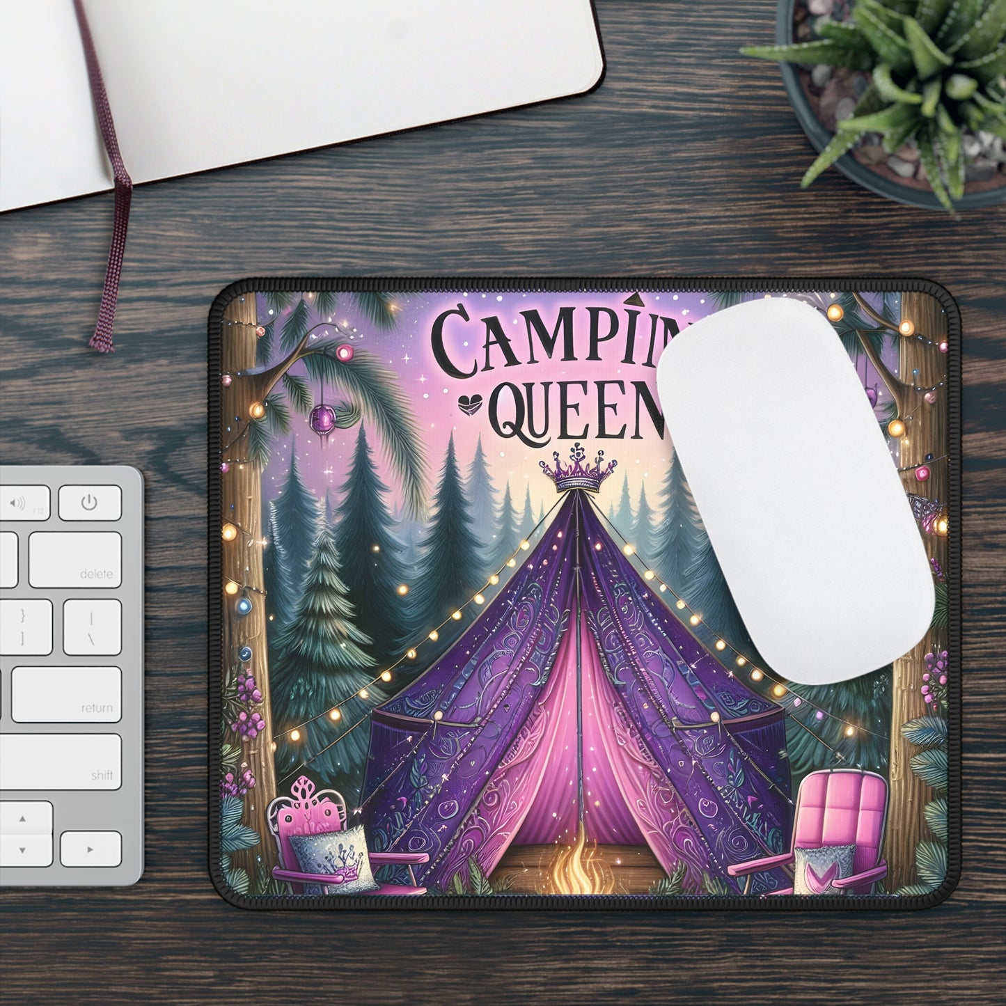 Camping Queen Mouse Pad
