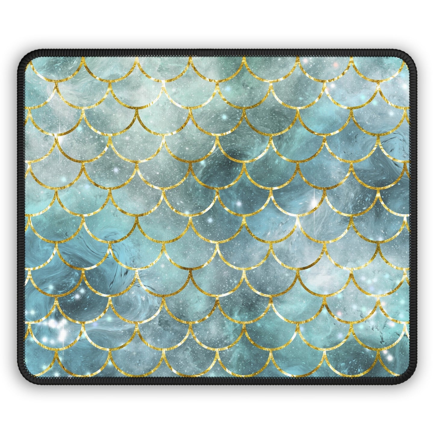 Cosmic Mermaid Scales Mouse Pad