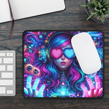 Neon Dreamwave Gamer Mouse Pad