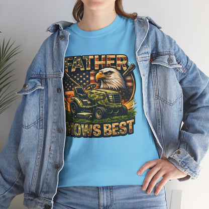 Father Mows Best Lawn Mower T-Shirt