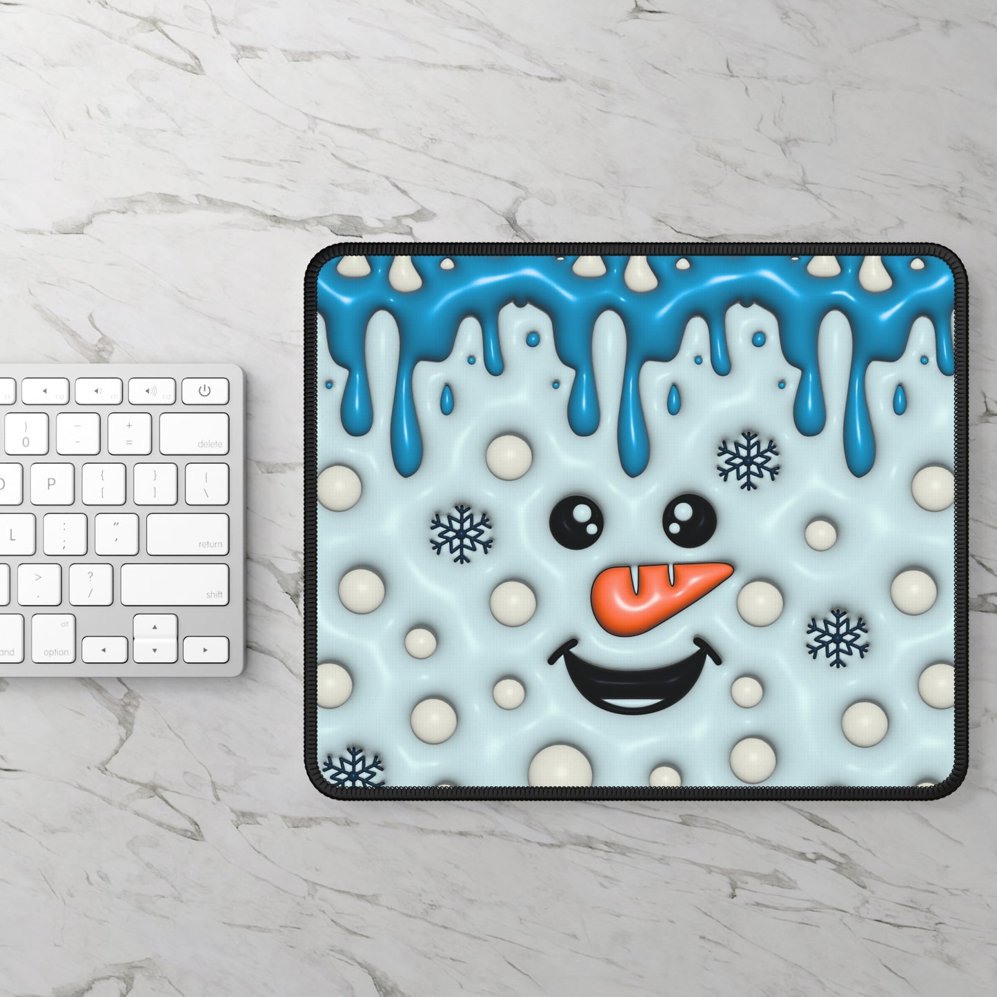 Melting Snowman Mouse Pad