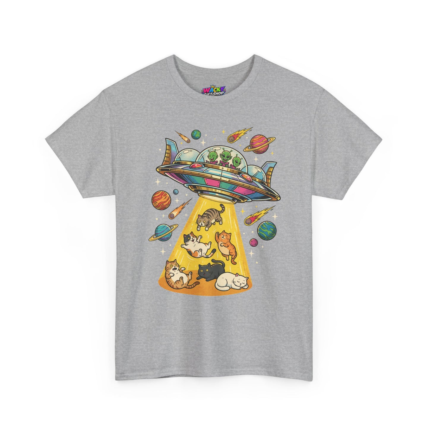 Alien Cat Abduction T-Shirt