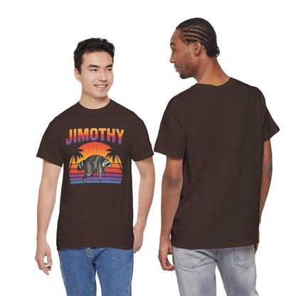 Jimothy Retro Sunset Raccoon T-Shirt