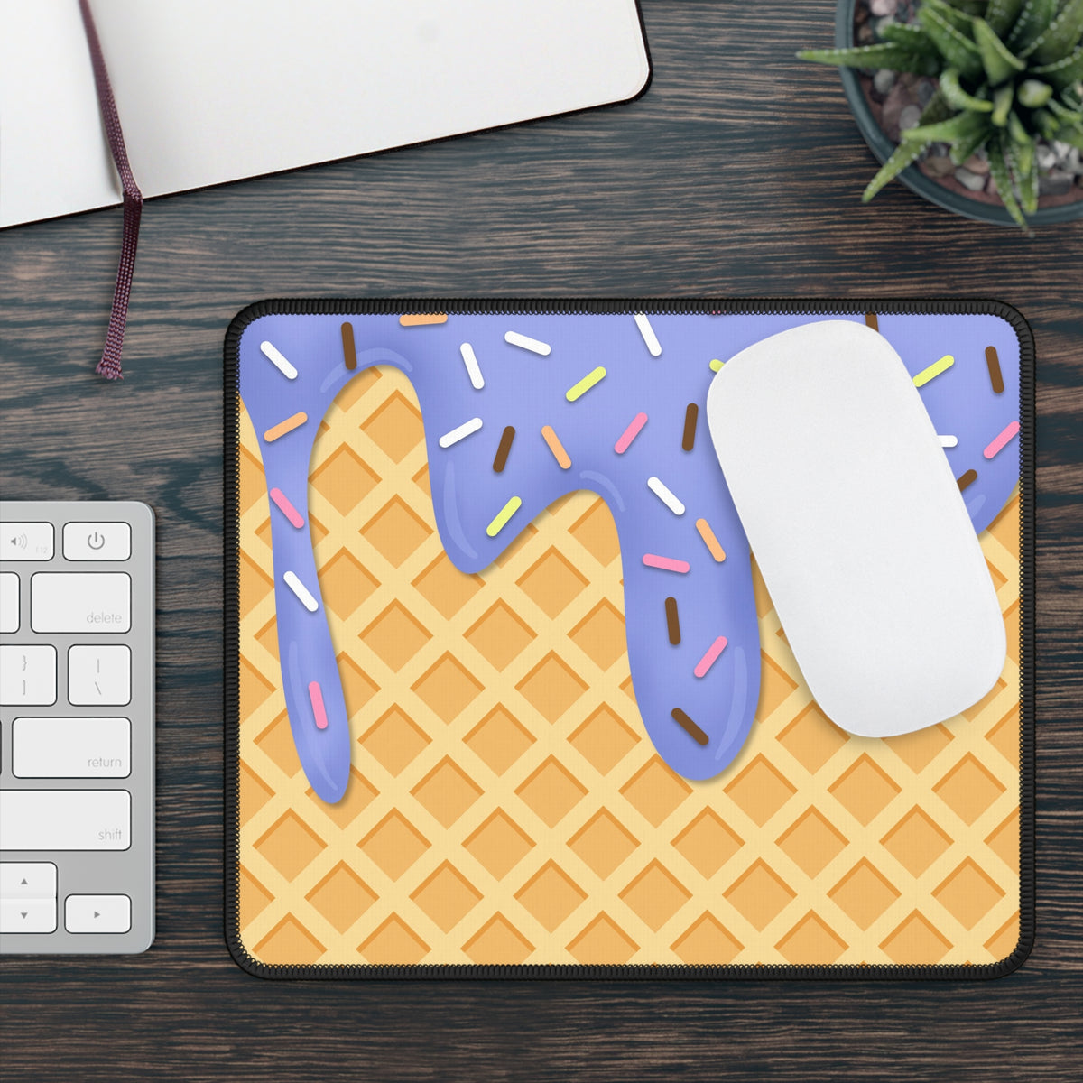 Blueberry Sprinkle Ice Cream Mouse Pad