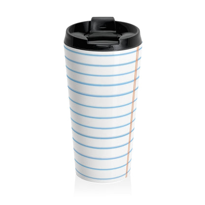 Notebook Paper Travel Mug