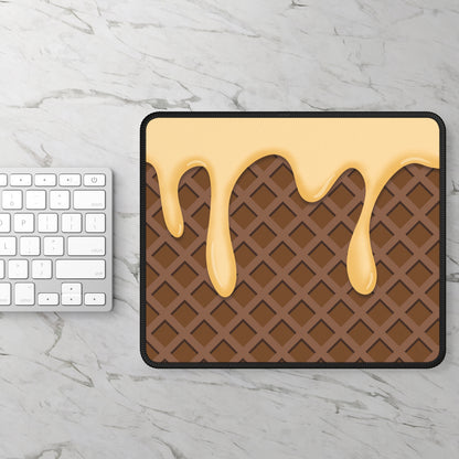 Chocolate Waffle Drip Mouse Pad