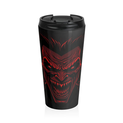 Infernal Grin Stainless Steel Travel Mug – 15oz