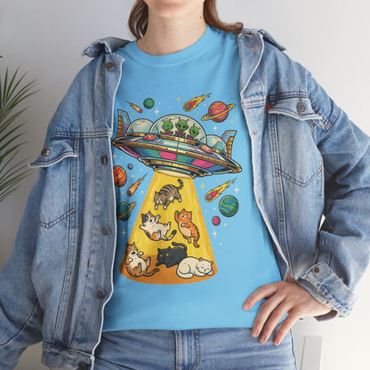 Alien Cat Abduction T-Shirt
