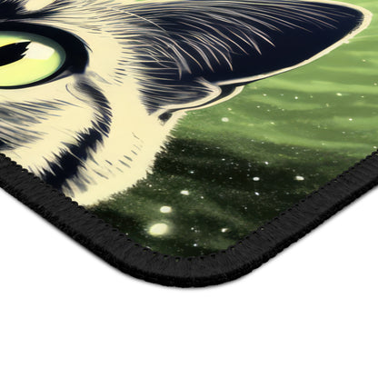 Cosmic UFO Cat Mouse Pad