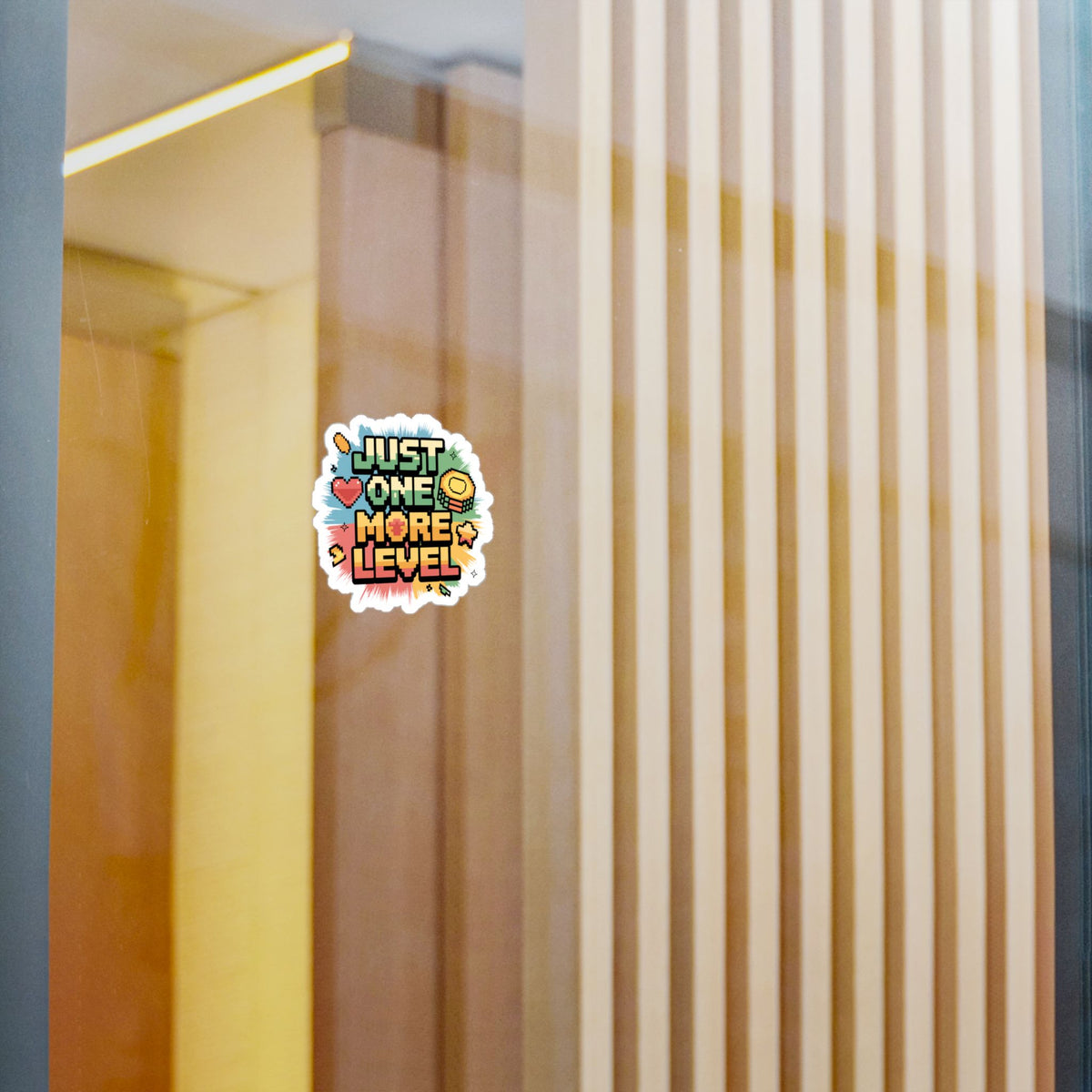 Just One More Level Gamer Kiss-Cut Vinyl Sticker