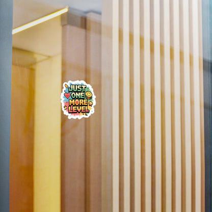 Just One More Level Gamer Kiss-Cut Vinyl Sticker