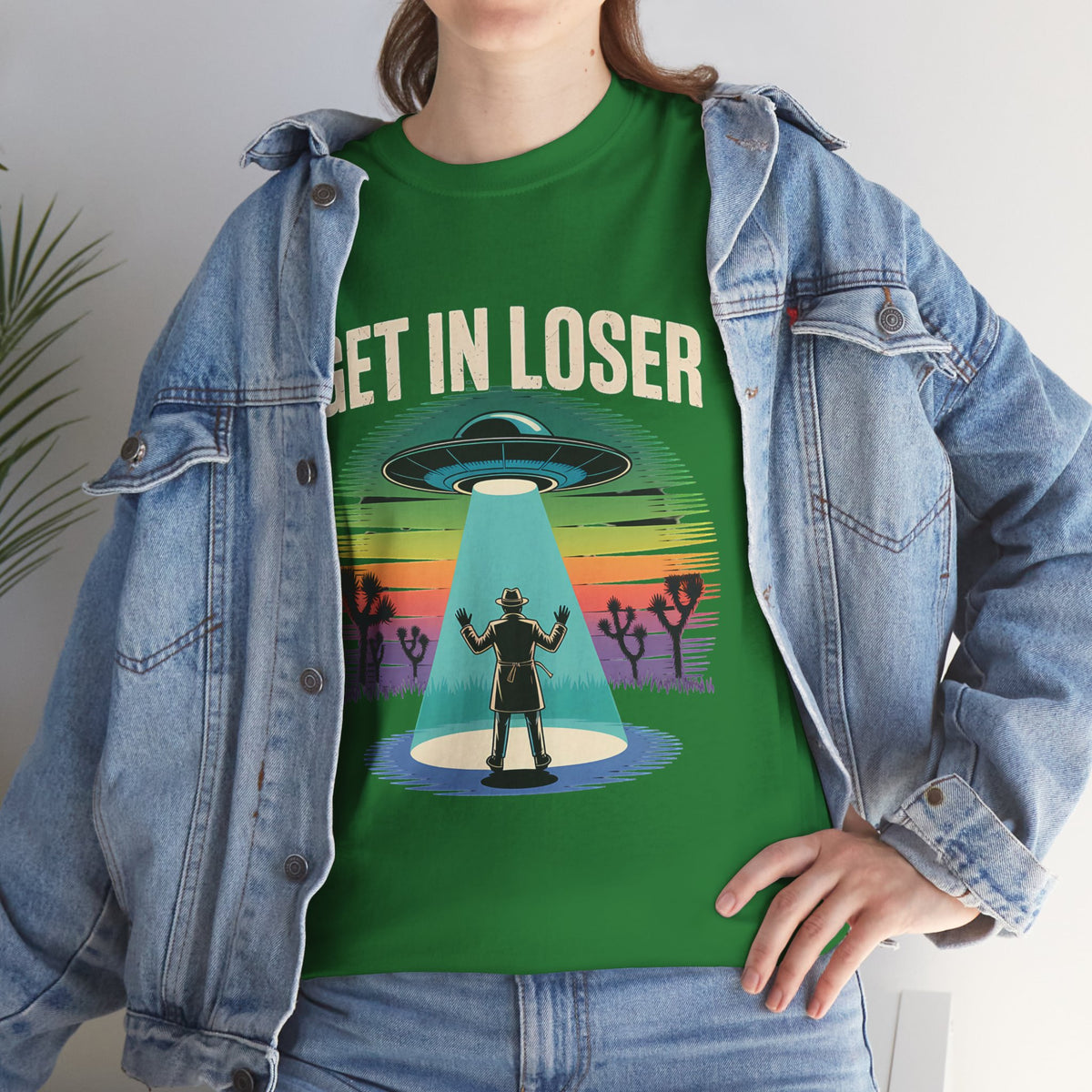 Get In Loser UFO Abduction T-Shirt