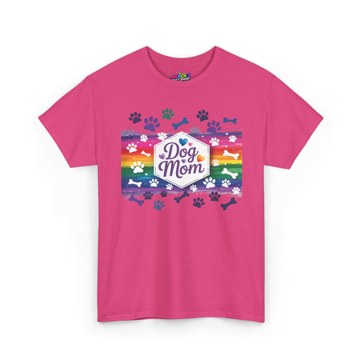 Rainbow Dog Mom T-Shirt