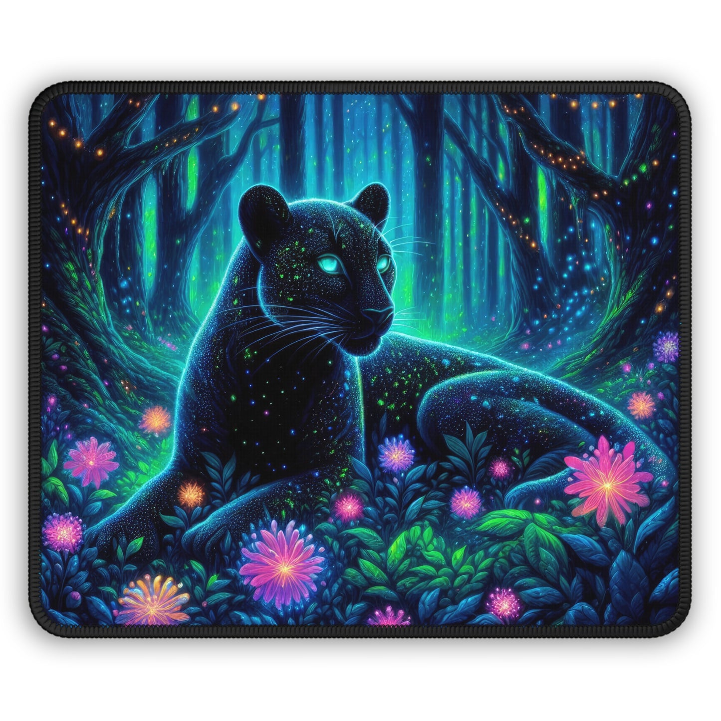 Mystical Black Panther Mouse Pad