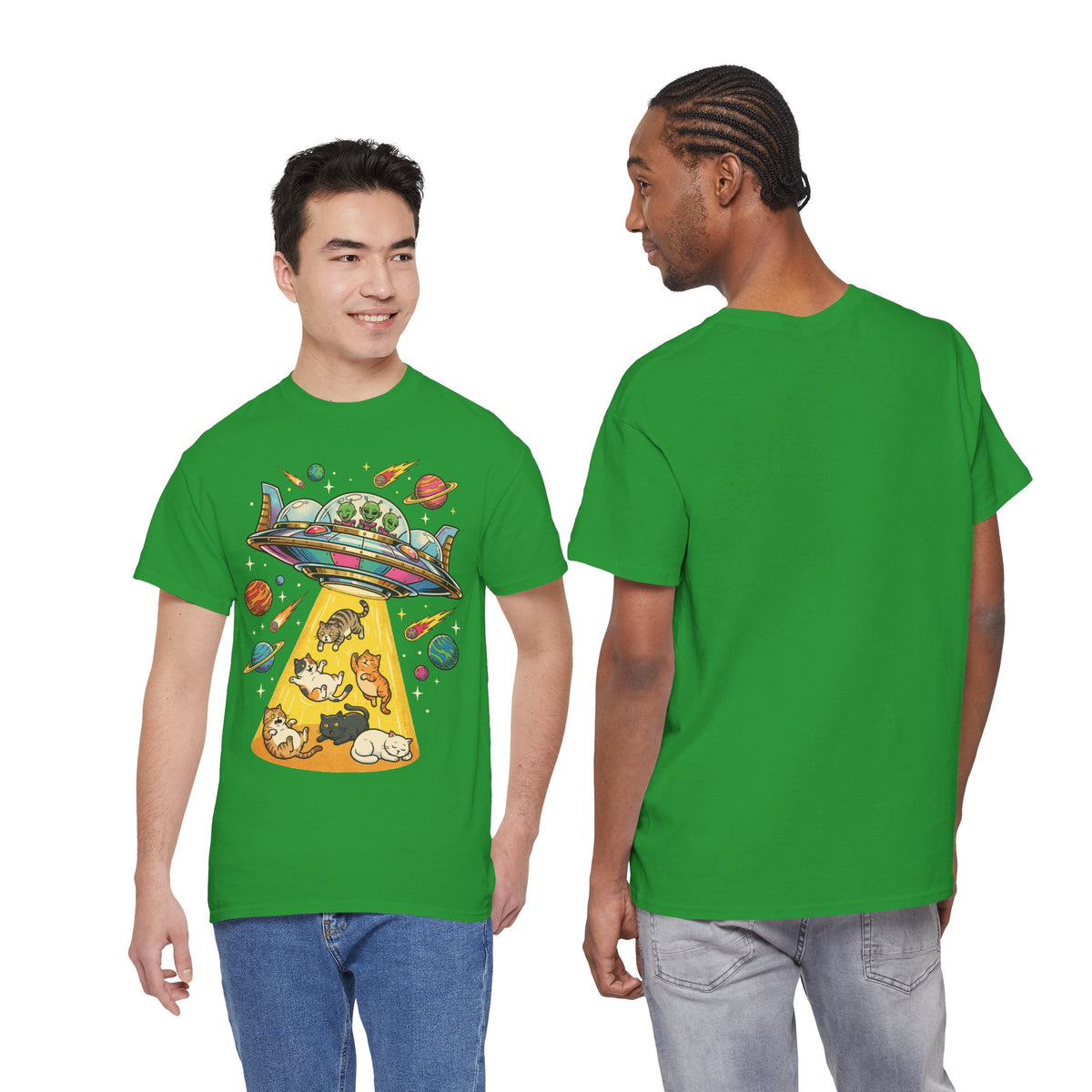 Alien Cat Abduction T-Shirt