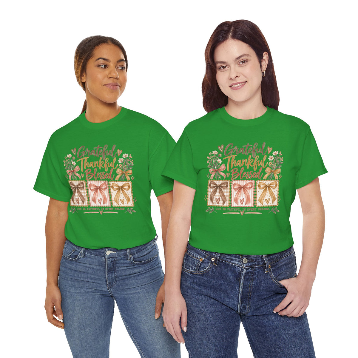 Grateful Thankful Blessed Christian T-Shirt