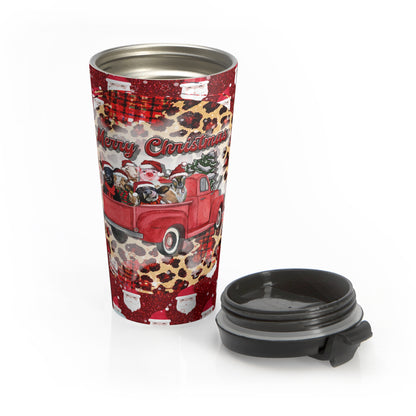Christmas Truck Pets Travel Mug