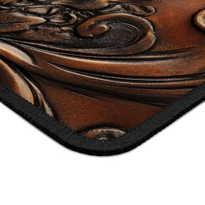 Western Tooled Leather Mouse Pad