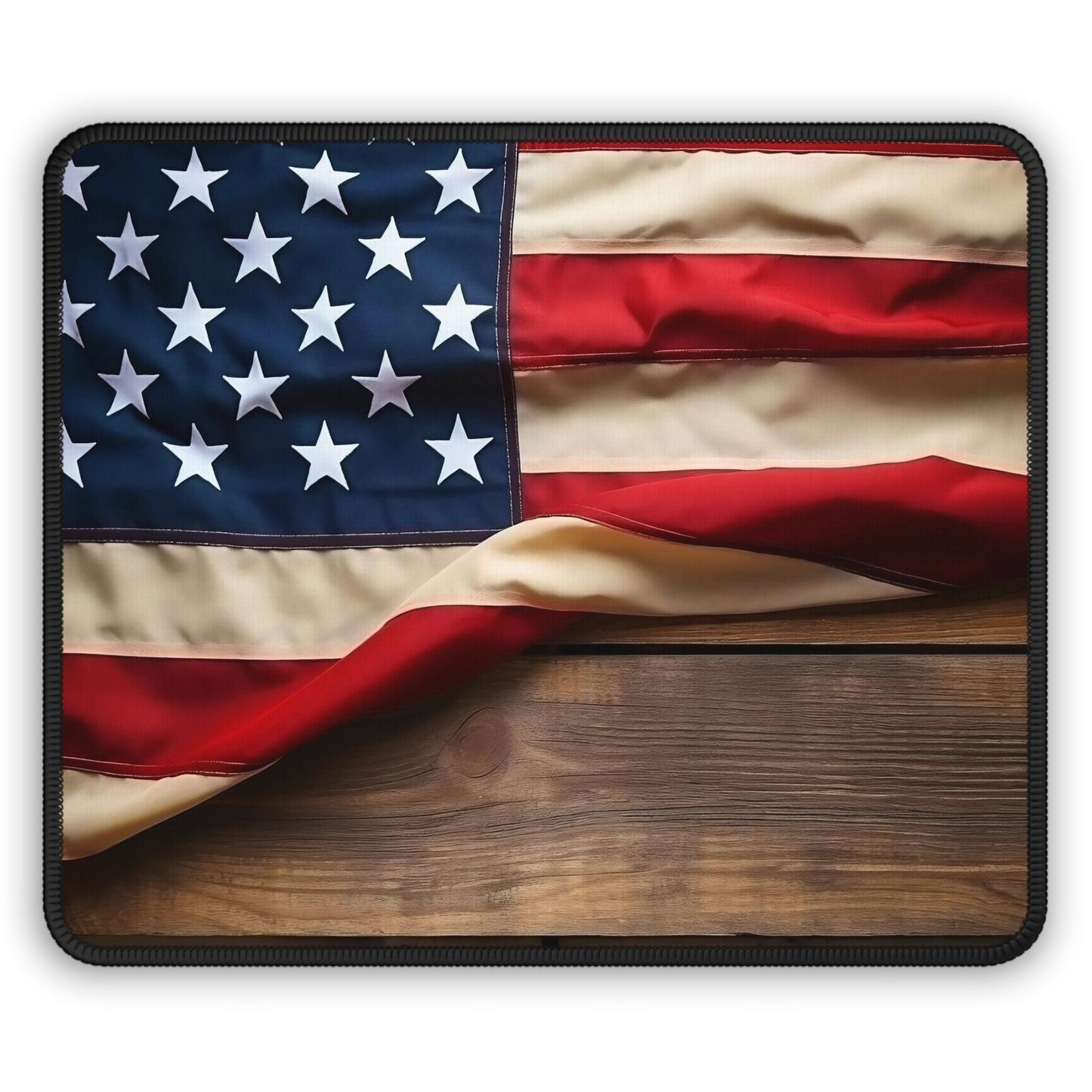Rustic Stars and Stripes Mouse Pad
