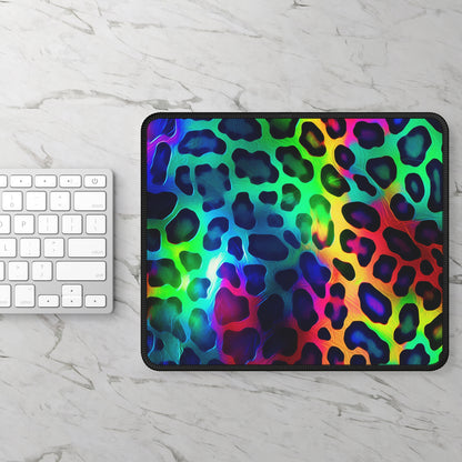 Neon Leopard Print Mouse Pad