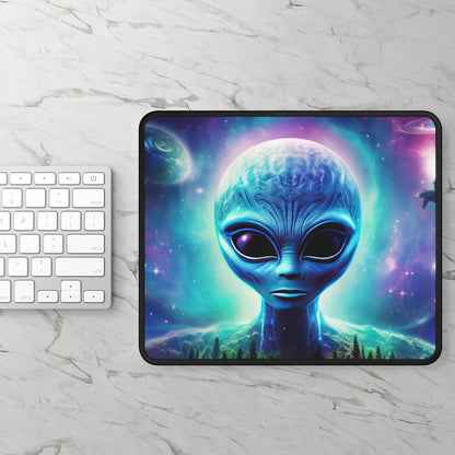 Galactic Guardian Alien Mouse Pad