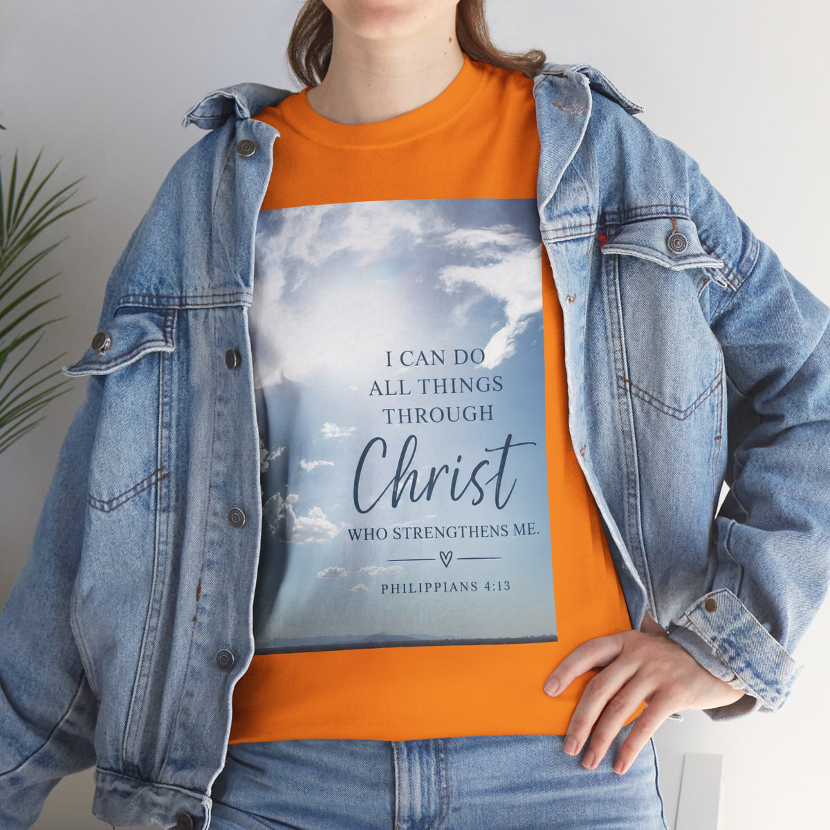 Through Christ Philippians 4:13 Christian T-Shirt
