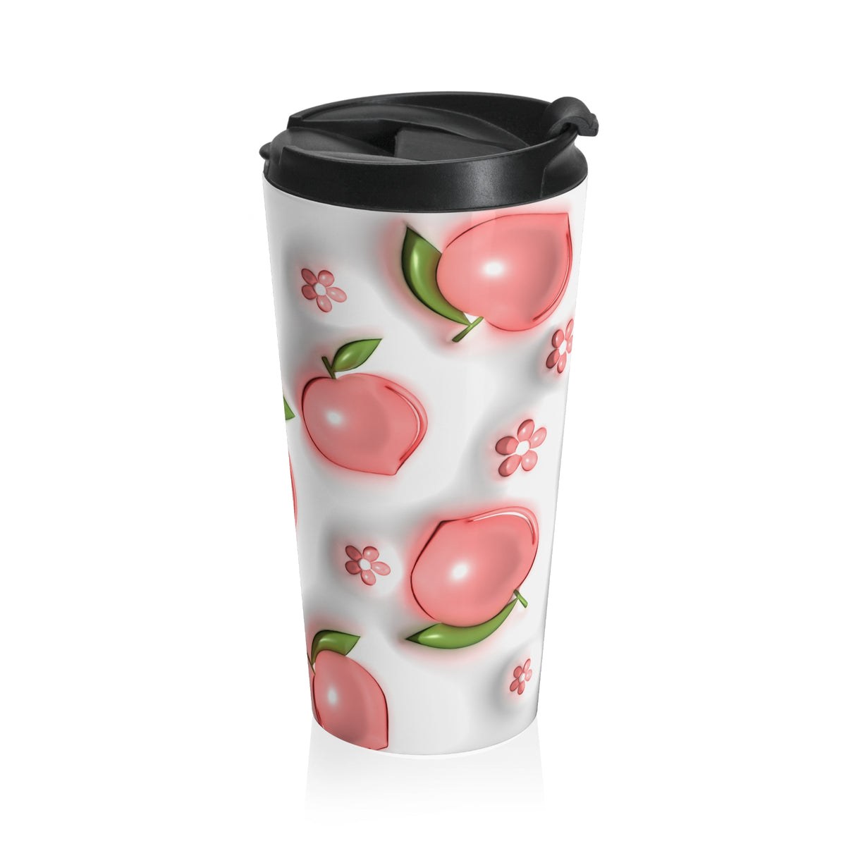 Just Peachy Pink Peach Stainless Steel Travel Mug