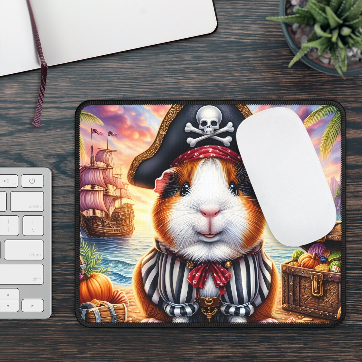 Pirate Guinea Pig Mouse Pad
