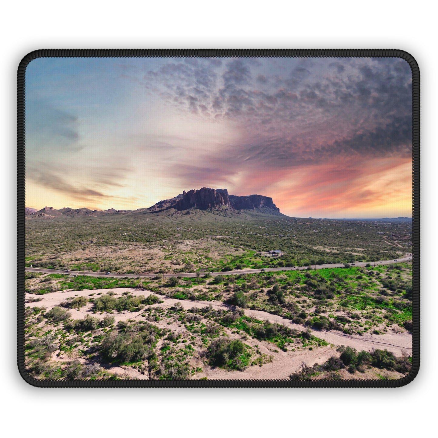 Arizona Desert Mountain Sunset Mouse Pad