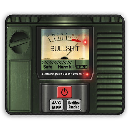 Bullshit Detector Mouse Pad