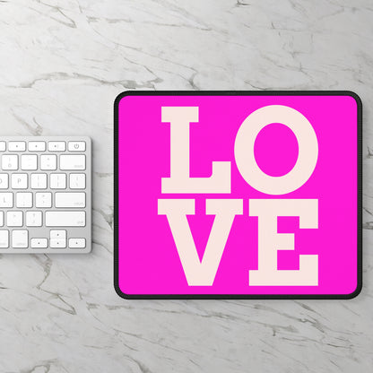 LOVE Pink Mouse Pad